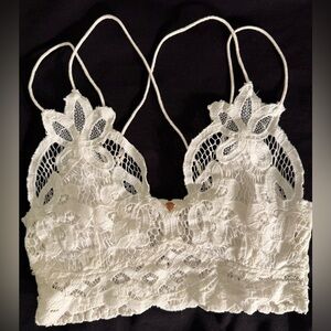 Free People Lace Bralette - White